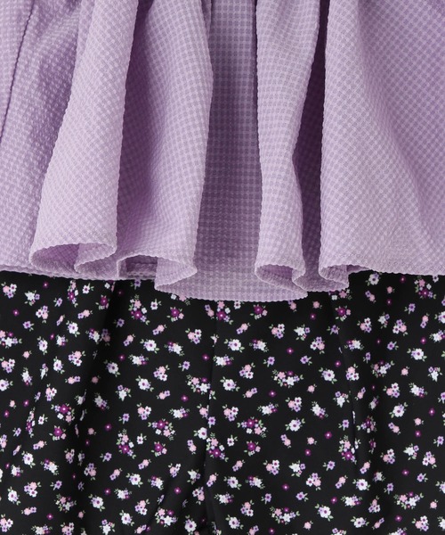 LOWRYS FARM（ローリーズファーム）の「フリルキャミセットＳＷＩＭ　323898（水着・キッズ・ブラック/アイボリー/パープル・110cm/120cm/130cm）」の15枚目の写真