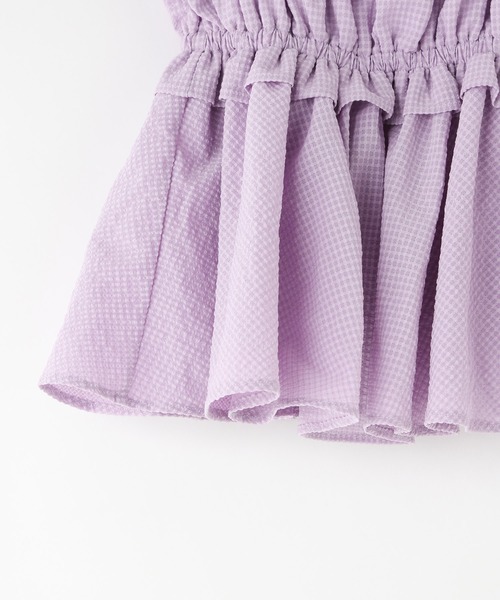 LOWRYS FARM（ローリーズファーム）の「フリルキャミセットＳＷＩＭ　323898（水着・キッズ・ブラック/アイボリー/パープル・110cm/120cm/130cm）」の9枚目の写真