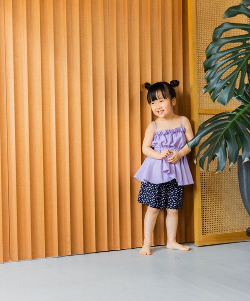 LOWRYS FARM（ローリーズファーム）の「フリルキャミセットＳＷＩＭ　323898（水着・キッズ・ブラック/アイボリー/パープル・110cm/120cm/130cm）」の19枚目の写真