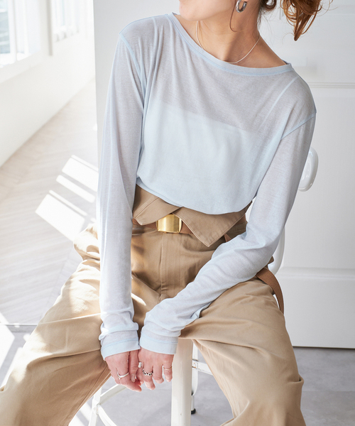 新品未使用☆Spick and Span シアーボートネックプルオーバー Spick & Span｜《追加予約》シアーボートネックプルオーバー