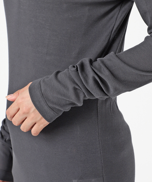 Spick & Span（スピックアンドスパン）の「《追加2》シアーボートネックプルオーバー（Tシャツ/カットソー・レディース・ホワイト/スカイブルー/チャコールグレー・FREE）」の8枚目の写真