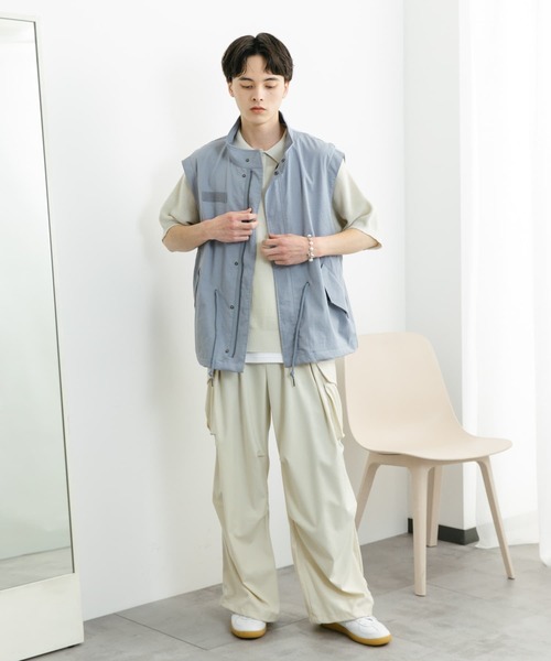 SENSE OF PLACE by URBAN RESEARCH（センスオブプレイスバイアーバンリサーチ）の「ルーズモッズベスト（ミリタリージャケット・メンズ・カーキ/チャコールグレー/ブルー・MEDIUM/LARGE）」の16枚目の写真