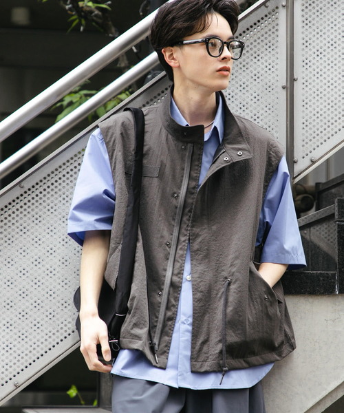 SENSE OF PLACE by URBAN RESEARCH（センスオブプレイスバイアーバンリサーチ）の「ルーズモッズベスト（ミリタリージャケット・メンズ・カーキ/チャコールグレー/ブルー・MEDIUM/LARGE）」の19枚目の写真