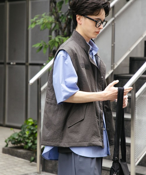 SENSE OF PLACE by URBAN RESEARCH（センスオブプレイスバイアーバンリサーチ）の「ルーズモッズベスト（ミリタリージャケット・メンズ・カーキ/チャコールグレー/ブルー・MEDIUM/LARGE）」の20枚目の写真