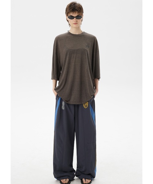 MASONPRINCE(メイソンプリンス)の「ルーズフィット エンブレムロゴ刺繍 トラックパンツ XXK4331【MASONPRINCE】(その他パンツ・メンズ・ネイビー/ホワイト・M/L/S/XL)」の5枚目の写真