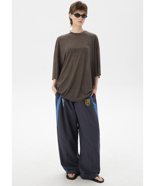 MASONPRINCE(メイソンプリンス)の「ルーズフィット エンブレムロゴ刺繍 トラックパンツ XXK4331【MASONPRINCE】(その他パンツ・メンズ・ネイビー/ホワイト・M/L/S/XL)」の6枚目の写真