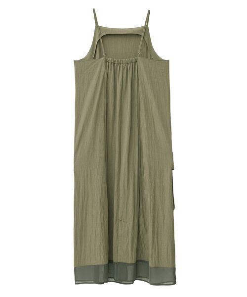 Editt by YECCA VECCA(エディットバイイェッカヴェッカ)の「【接触冷感】カーゴキャミワンピース(ワンピース・レディース・ブラック/カーキ・FREE)」の14枚目の写真