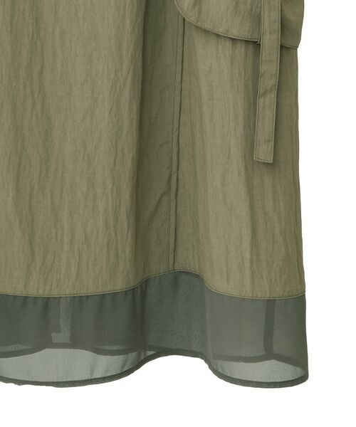 Editt by YECCA VECCA(エディットバイイェッカヴェッカ)の「【接触冷感】カーゴキャミワンピース(ワンピース・レディース・ブラック/カーキ・FREE)」の4枚目の写真
