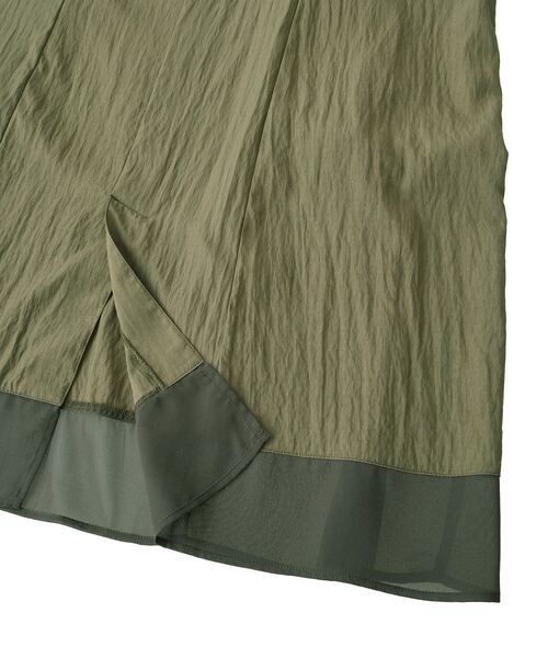 Editt by YECCA VECCA(エディットバイイェッカヴェッカ)の「【接触冷感】カーゴキャミワンピース(ワンピース・レディース・ブラック/カーキ・FREE)」の7枚目の写真