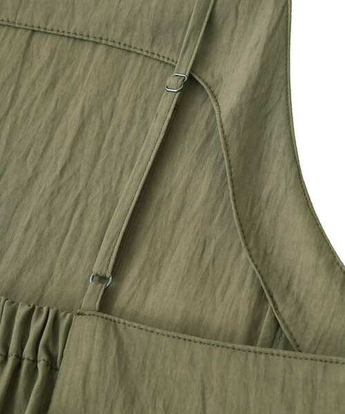 Editt by YECCA VECCA(エディットバイイェッカヴェッカ)の「【接触冷感】カーゴキャミワンピース(ワンピース・レディース・ブラック/カーキ・FREE)」の21枚目の写真