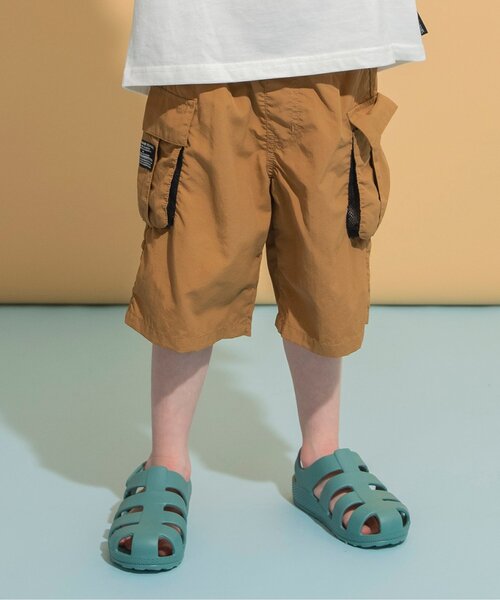 BREEZE(ブリーズ)の「【撥水加工/UVカット/ジュニア対応】水陸両用アクティブカーゴパンツ(カーゴパンツ・キッズ・ブルー/ライトグレー/キャメル/チャコール・90/100/110/120/130/150/160/140)」の1枚目の写真