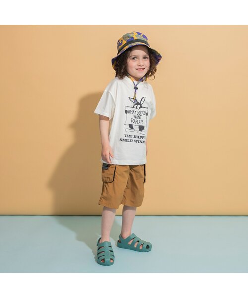 BREEZE(ブリーズ)の「【撥水加工/UVカット/ジュニア対応】水陸両用アクティブカーゴパンツ(カーゴパンツ・キッズ・ブルー/ライトグレー/キャメル/チャコール・90/100/110/120/130/150/160/140)」の5枚目の写真