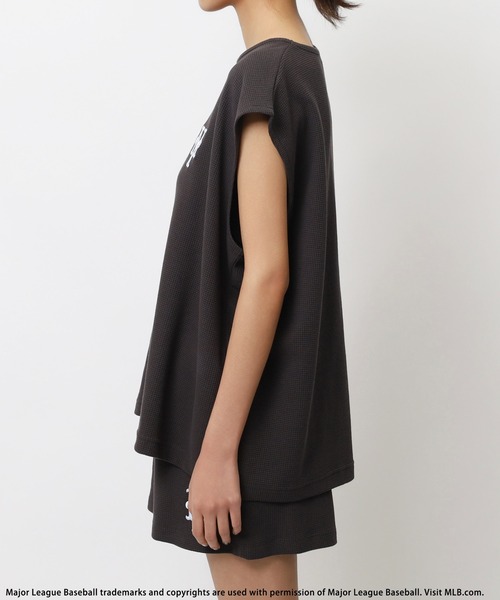 BACK TO THE FIELD（バック トゥー ザ フィールド）の「【MLB】サーマルショートパンツセットアップ（ワンピース・レディース・オフホワイト/ブラック/ブラウン・FREE）」の18枚目の写真