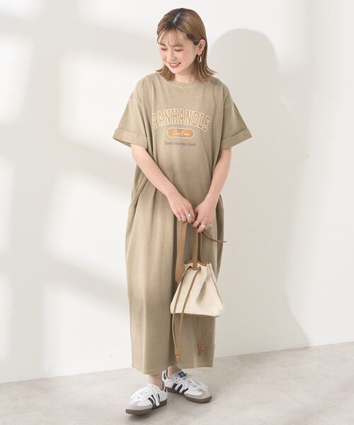 AMERICAN HOLIC（アメリカンホリック）の「PANHANDLE Tシャツワンピース（ワンピース・レディース・ピンク/モカ/チャコールグレー/ブルー系その他6・L/M）」の19枚目の写真