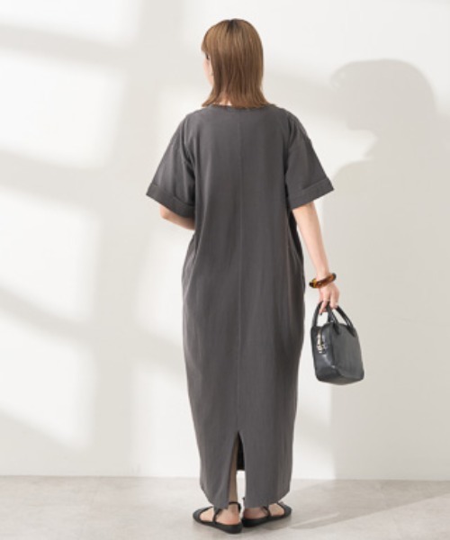 AMERICAN HOLIC（アメリカンホリック）の「PANHANDLE Tシャツワンピース（ワンピース・レディース・ピンク/モカ/チャコールグレー/ブルー系その他6・L/M）」の6枚目の写真