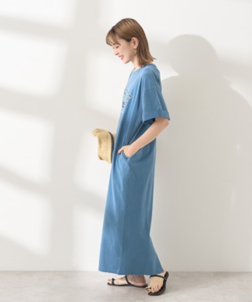 AMERICAN HOLIC（アメリカンホリック）の「PANHANDLE Tシャツワンピース（ワンピース・レディース・ピンク/モカ/チャコールグレー/ブルー系その他6・L/M）」の8枚目の写真