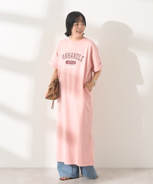AMERICAN HOLIC（アメリカンホリック）の「PANHANDLE Tシャツワンピース（ワンピース・レディース・ピンク/モカ/チャコールグレー/ブルー系その他6・L/M）」の18枚目の写真