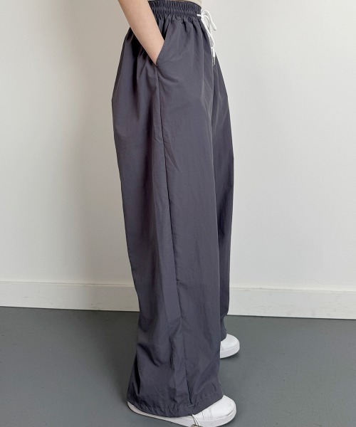 セール】シャカシャカ ワイドパンツ ウエストゴム（カーゴパンツ