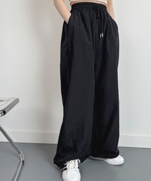 シャカシャカ ワイドパンツ ウエストゴム