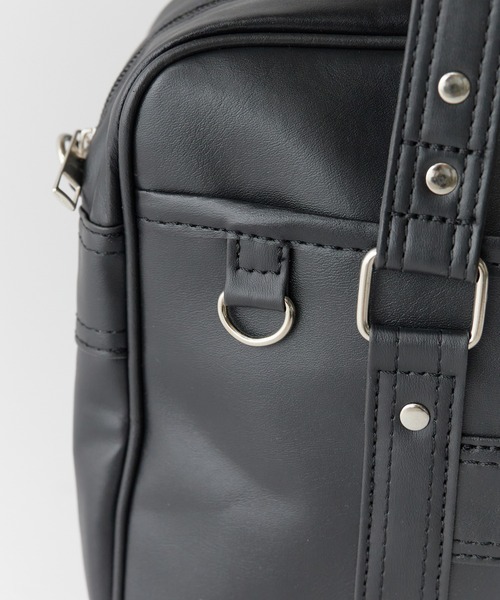 Chick(チック)の「Fake Leather Shoulder Bag School Bag スクールバッグ(ショルダーバッグ・レディース・ブラック・FREE)」の21枚目の写真
