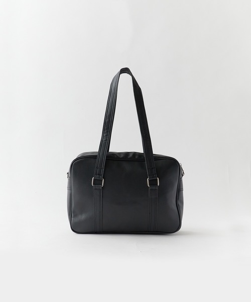 Chick(チック)の「Fake Leather Shoulder Bag School Bag スクールバッグ(ショルダーバッグ・レディース・ブラック・FREE)」の8枚目の写真