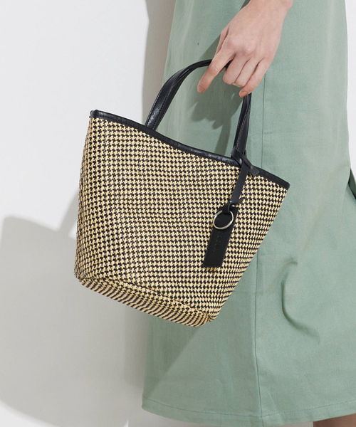 お値下げ！MARCHE' DE SOEUR　かごバッグ 　レース&チェック セール】＜MARCHER (マルシェ)＞かごバッグ（ショルダーバッグ