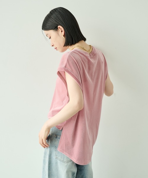 Shelly island（シェリーアイランド）の「シアーフロッキーオーバータンクトップ（タンクトップ・レディース・チャコールグレー/ブラック/ホワイト/ピンク・FREE）」の10枚目の写真