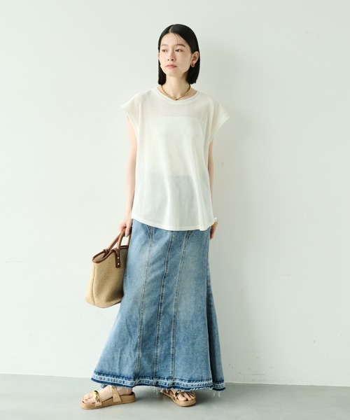 Shelly island（シェリーアイランド）の「シアーフロッキーオーバータンクトップ（タンクトップ・レディース・チャコールグレー/ブラック/ホワイト/ピンク・FREE）」の20枚目の写真