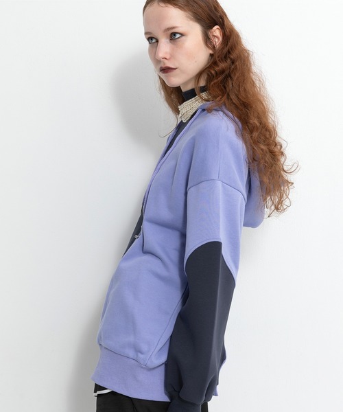 AULA AILA(アウラアイラ)の「デコラティブフード(パーカー・レディース・ホワイト/ブラック/ラベンダー・0)」の19枚目の写真