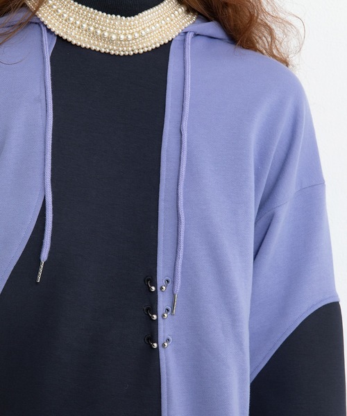 AULA AILA(アウラアイラ)の「デコラティブフード(パーカー・レディース・ホワイト/ブラック/ラベンダー・0)」の22枚目の写真