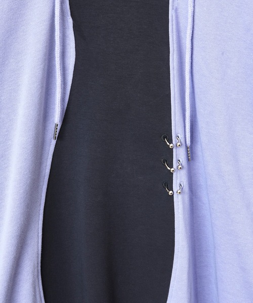 AULA AILA(アウラアイラ)の「デコラティブフード(パーカー・レディース・ホワイト/ブラック/ラベンダー・0)」の14枚目の写真