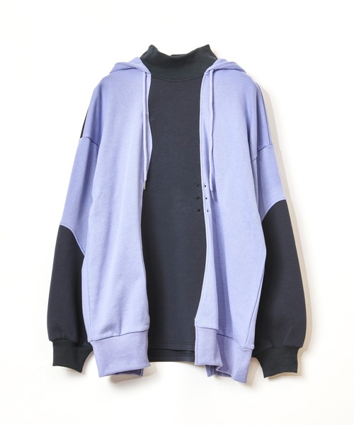 AULA AILA(アウラアイラ)の「デコラティブフード(パーカー・レディース・ホワイト/ブラック/ラベンダー・0)」の9枚目の写真