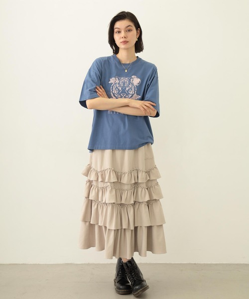 MILKFED.（ミルクフェド）の「SOLID DIRNDL SKIRT（スカート・レディース・ブラック/ライトブルー/ベージュ・ONE SIZE）」の9枚目の写真
