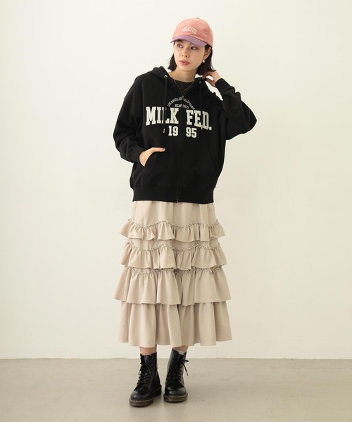 MILKFED.（ミルクフェド）の「SOLID DIRNDL SKIRT（スカート・レディース・ブラック/ライトブルー/ベージュ・ONE SIZE）」の14枚目の写真