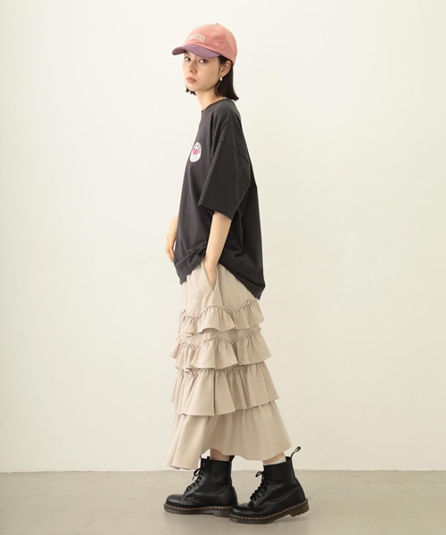 MILKFED.（ミルクフェド）の「SOLID DIRNDL SKIRT（スカート・レディース・ブラック/ライトブルー/ベージュ・ONE SIZE）」の5枚目の写真