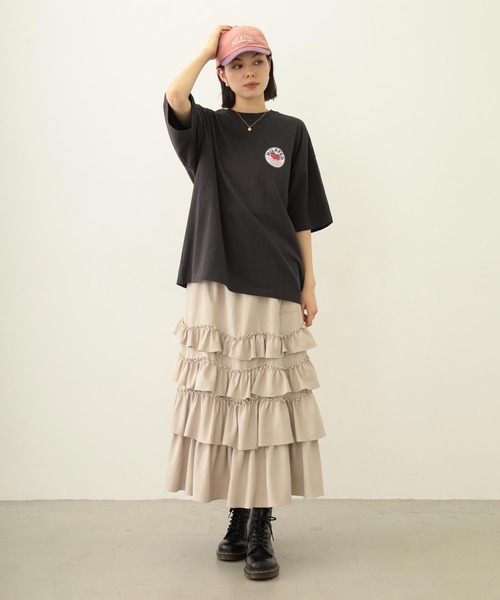 MILKFED.（ミルクフェド）の「SOLID DIRNDL SKIRT（スカート・レディース・ブラック/ライトブルー/ベージュ・ONE SIZE）」の6枚目の写真