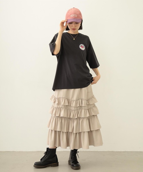 MILKFED.（ミルクフェド）の「SOLID DIRNDL SKIRT（スカート・レディース・ブラック/ライトブルー/ベージュ・ONE SIZE）」の7枚目の写真