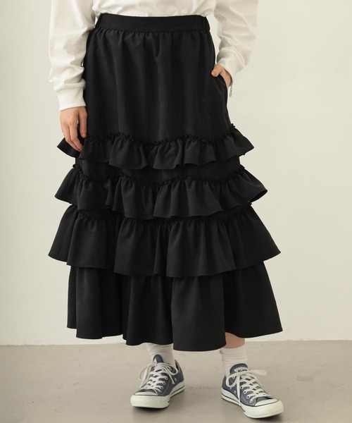 MILKFED.（ミルクフェド）の「SOLID DIRNDL SKIRT（スカート・レディース・ブラック/ライトブルー/ベージュ・ONE SIZE）」の16枚目の写真