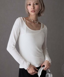 レイヤードスタイルカットソー 2枚セット