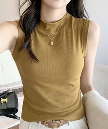 モックネックタンクトップ