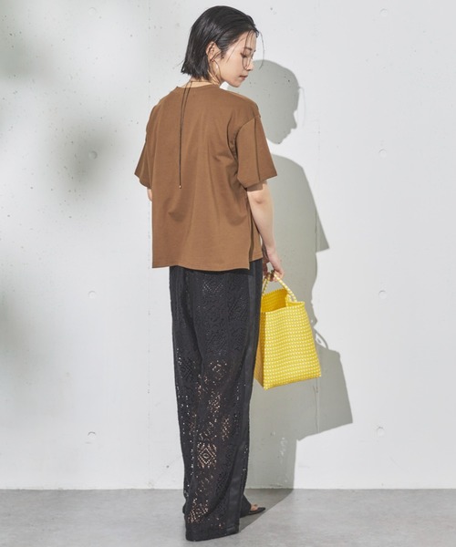 Doux archives（ドゥアルシーヴ）の「MARRAKECHカレッジTee（Tシャツ/カットソー・レディース・ブラウン/オフホワイト/チャコールグレー・FREE）」の9枚目の写真