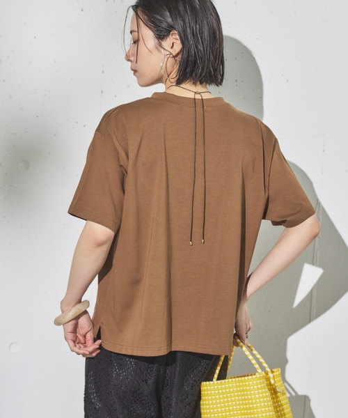 Doux archives（ドゥアルシーヴ）の「MARRAKECHカレッジTee（Tシャツ/カットソー・レディース・ブラウン/オフホワイト/チャコールグレー・FREE）」の19枚目の写真