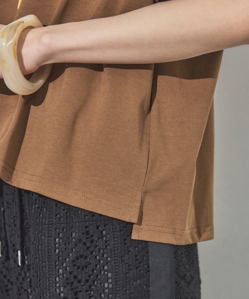 Doux archives（ドゥアルシーヴ）の「MARRAKECHカレッジTee（Tシャツ/カットソー・レディース・ブラウン/オフホワイト/チャコールグレー・FREE）」の22枚目の写真