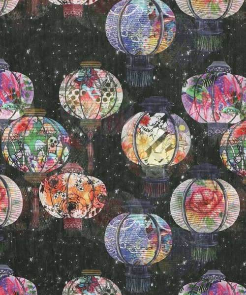 ScoLar(スカラー)の「152611:女の子・ランタン・花柄 3柄展開チュールロンT(Tシャツ/カットソー・レディース・オフホワイト/ブラック/オレンジ・M)」の13枚目の写真