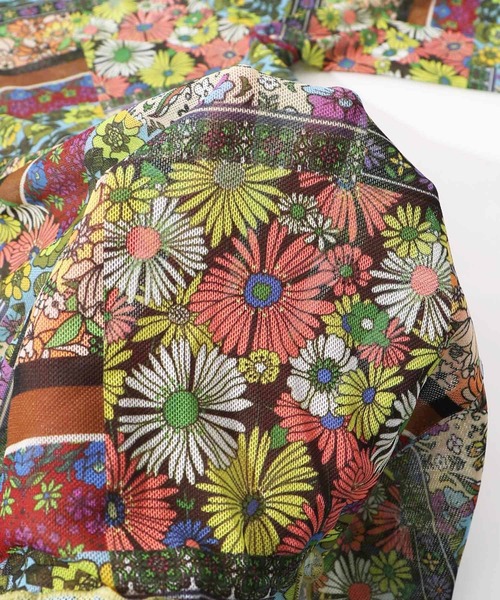 ScoLar(スカラー)の「152611:女の子・ランタン・花柄 3柄展開チュールロンT(Tシャツ/カットソー・レディース・オフホワイト/ブラック/オレンジ・M)」の7枚目の写真