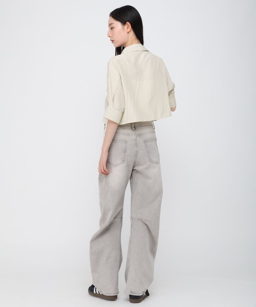 ALAND(エーランド)の「3.3 Field Trip/フロントシャーリング半袖(シャツ/ブラウス・レディース・アクア/ロイヤルブルー/サックスブルー/オフホワイト/ライトイエロー・FREE)」の15枚目の写真