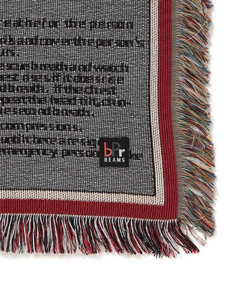 bpr BEAMS（ビーピーアール ビームス ）の「First Aid スローケット（ブランケット・レディース・レッド/グリーン・ONE SIZE）」の4枚目の写真