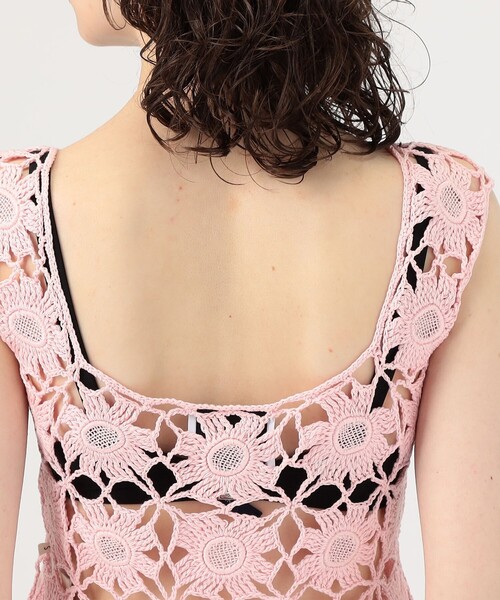 TOMORROWLAND (トゥモローランド)の「MOZHDEH MATIN FLOWER LACE TOP(ベスト・レディース・ライトピンク・S)」の7枚目の写真