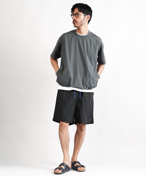 jiggys shop(ジギーズショップ)の「ポリエステルタフタ ドローコード シャーリング プルオーバー 半袖Tシャツ(Tシャツ/カットソー・メンズ・グリーン系その他/ブラック/ライトグレー/グレー・X-LARGE/LARGE/MEDIUM/SMALL)」の13枚目の写真