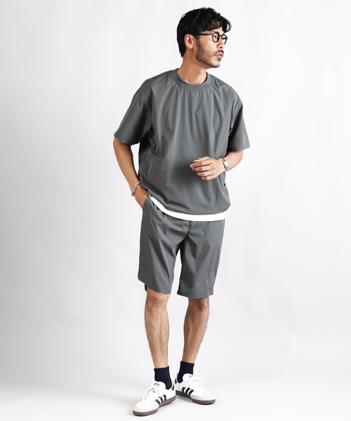 jiggys shop(ジギーズショップ)の「ポリエステルタフタ ドローコード シャーリング プルオーバー 半袖Tシャツ(Tシャツ/カットソー・メンズ・グリーン系その他/ブラック/ライトグレー/グレー・X-LARGE/LARGE/MEDIUM/SMALL)」の14枚目の写真